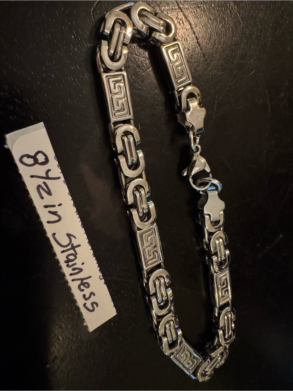Men's Silver-Tone Stainless Steel Link Bracelet